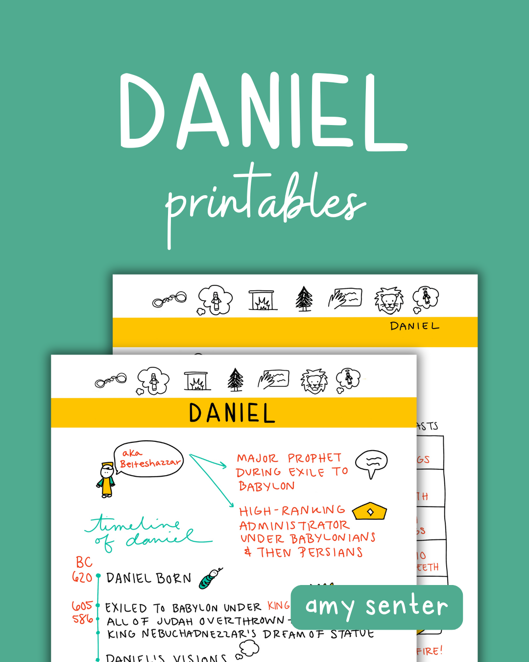 The Book of Daniel Printables for Bible Study