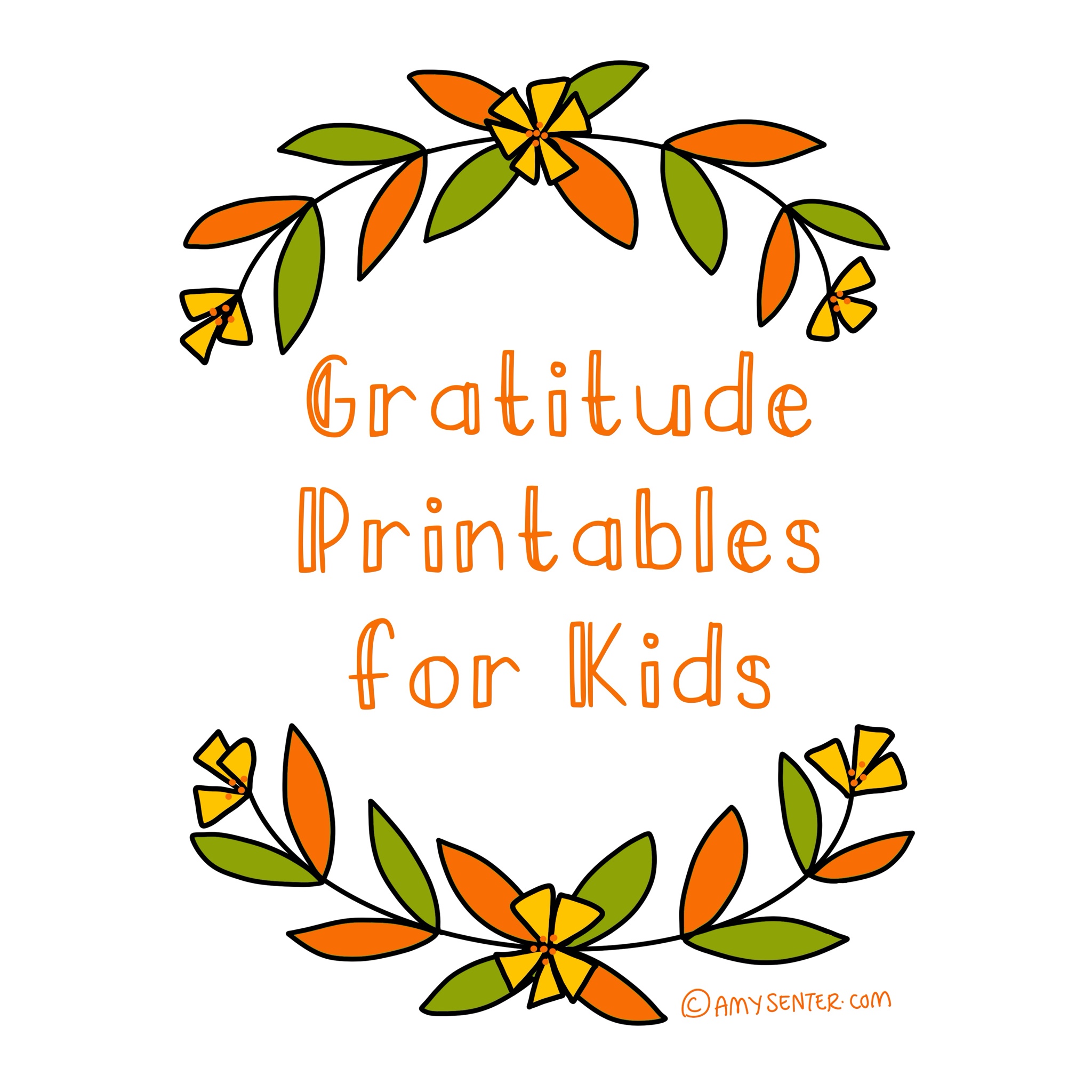 Printable Gratitude Activities for Kids!